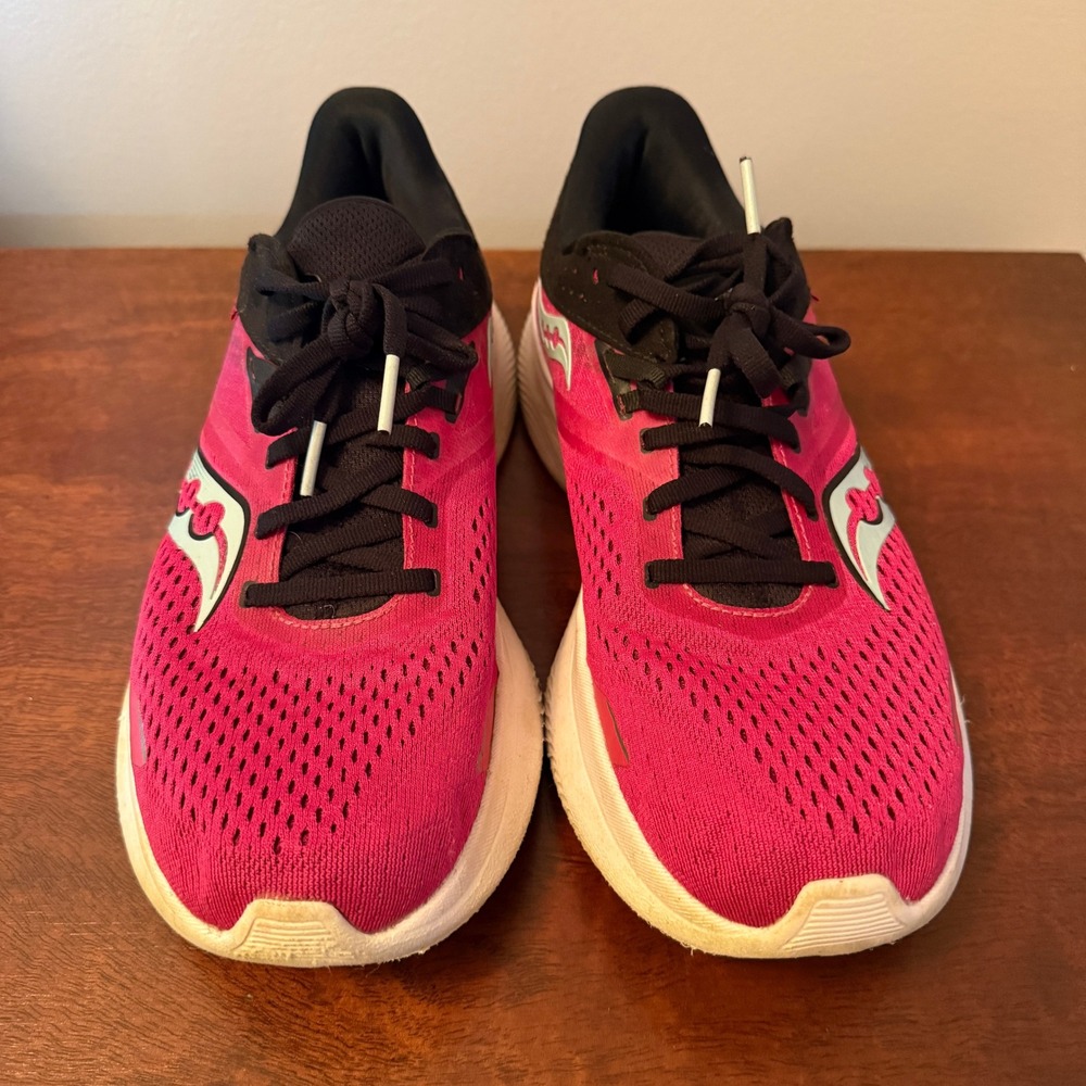 Saucony Ride 16 Women's Running Shoes – Pink – Size 9 - Picture 3 of 6